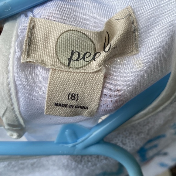 Peek Save The Arctic Dress & snowflakes printed on all over sequenced Size 8 NWT - Picture 8 of 8